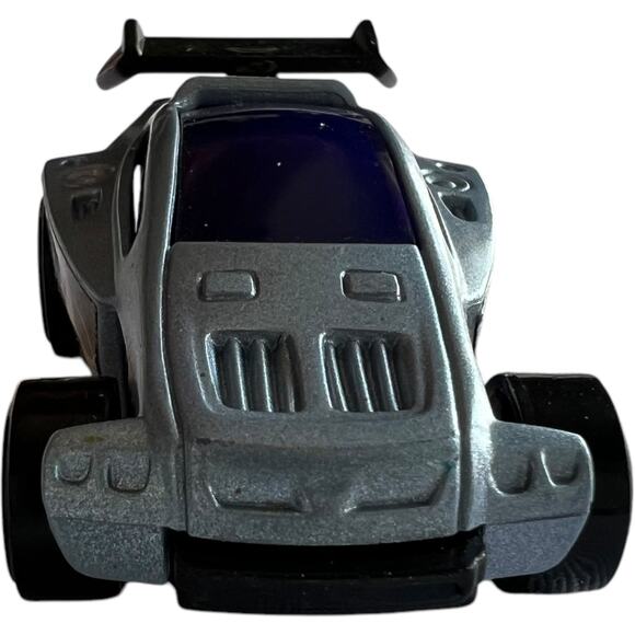 Hot Wheels 2003 Silver Race Car with Spoiler and Number 1 Graphics - Picture 4 of 7